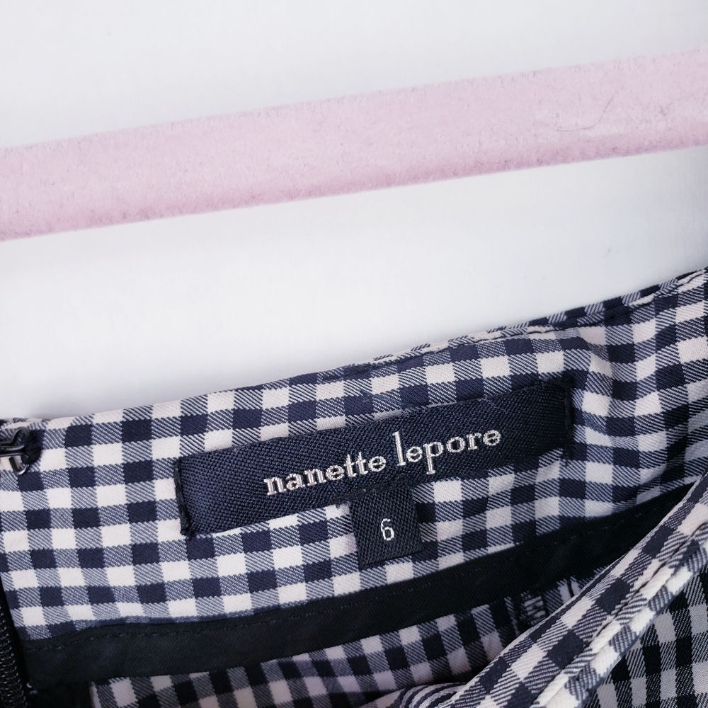 Nanette Lepore Black and White Gingham Capris - Picture 2 of 4